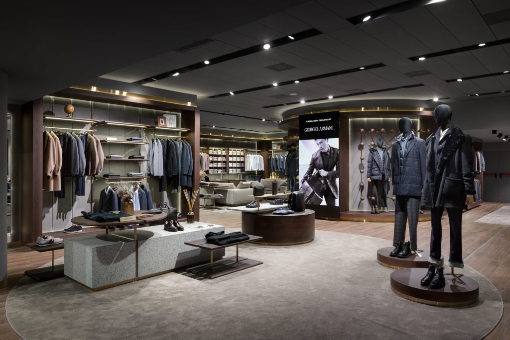 Formal Wear Department - Interior design of a Men's Wear Shop in TSUM