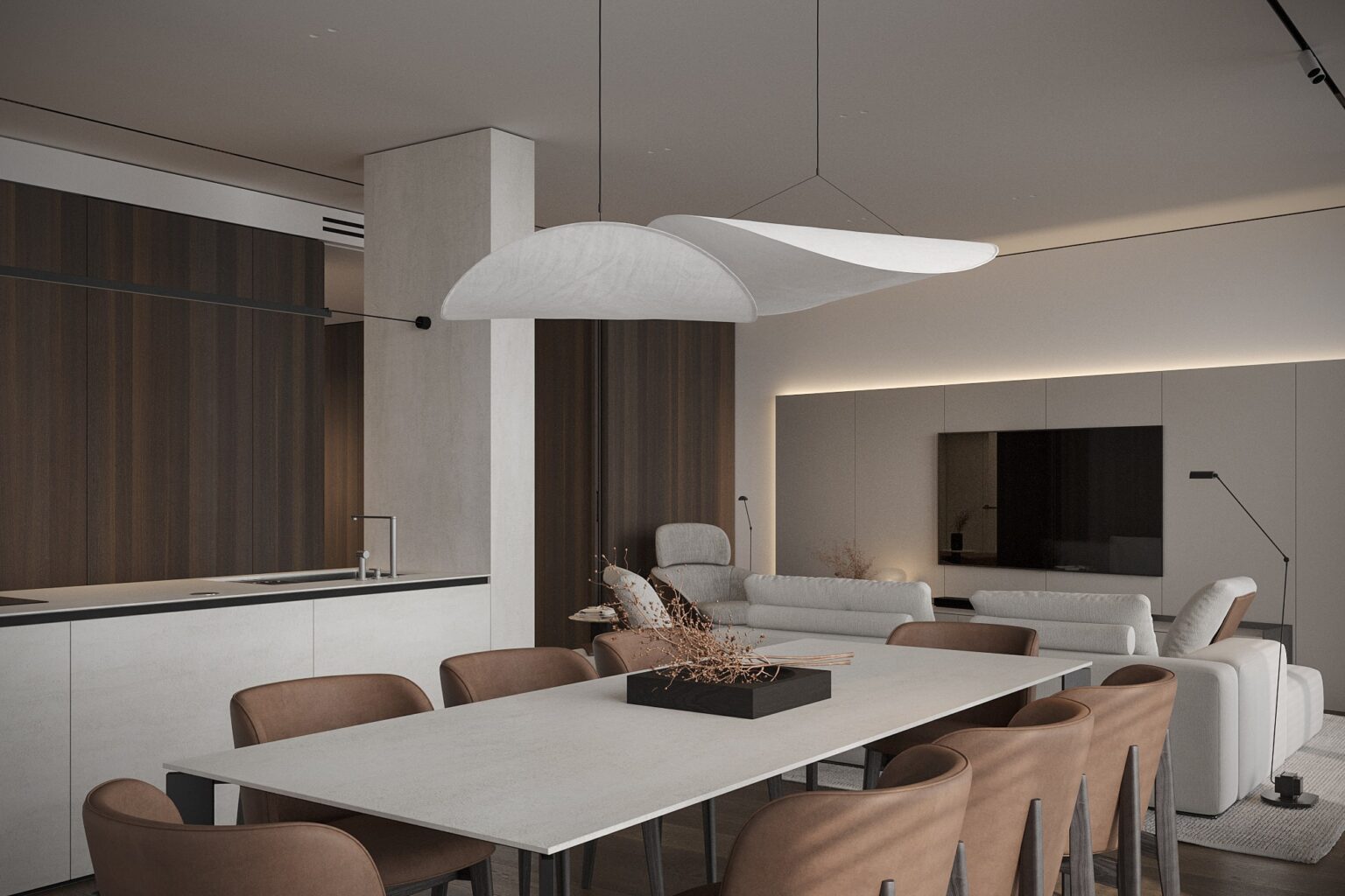 The interior design of the Enigma apartment in the Park Lake City ...